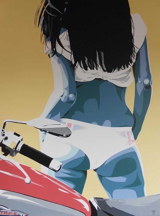 Benzin motorbabes schilderijen maurice kummer